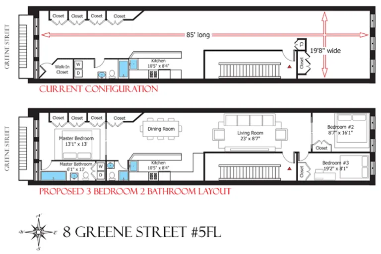 8 Greene Street, 5 FL | floorplan | View 4