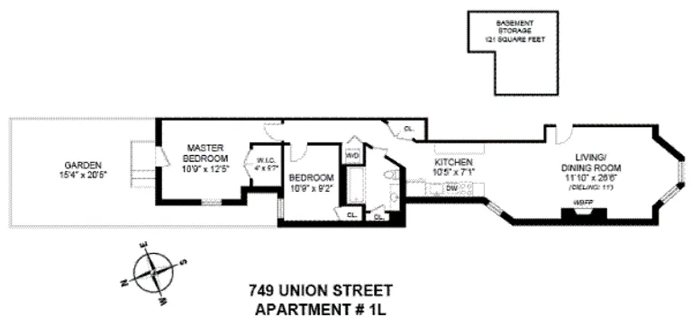 749 Union Street, 1L | floorplan | View 8