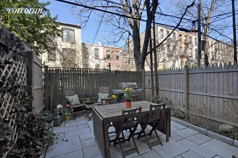 New York City Real Estate | View 749 Union Street, 1L | Private Garden Oasis with New Bluestone Pavers | View 7