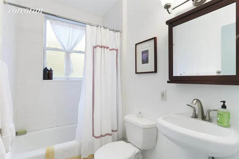 New York City Real Estate | View 110 Clinton Avenue, 2A | Large windowed bathroom | View 5