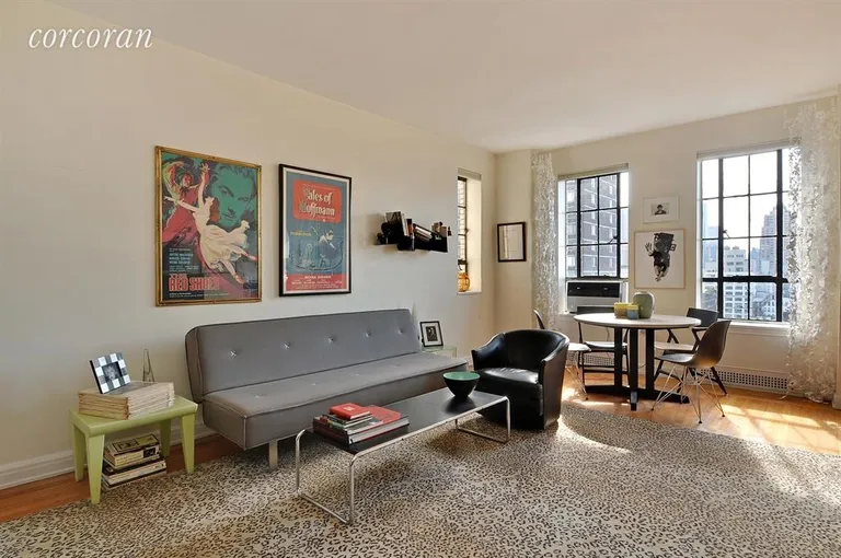 New York City Real Estate | View 350 West 57th Street, 16H | Sunflooded w/room to entertain and dine | View 2