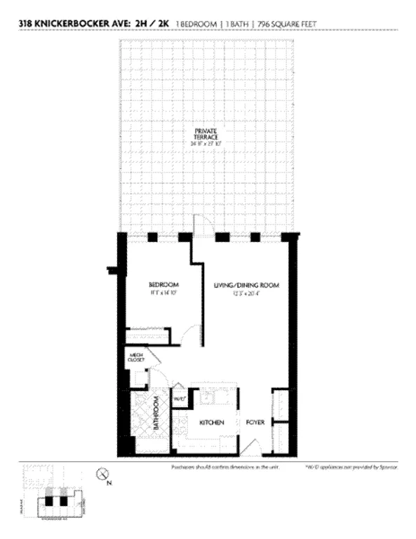 318 Knickerbocker Avenue, 2H | floorplan | View 10