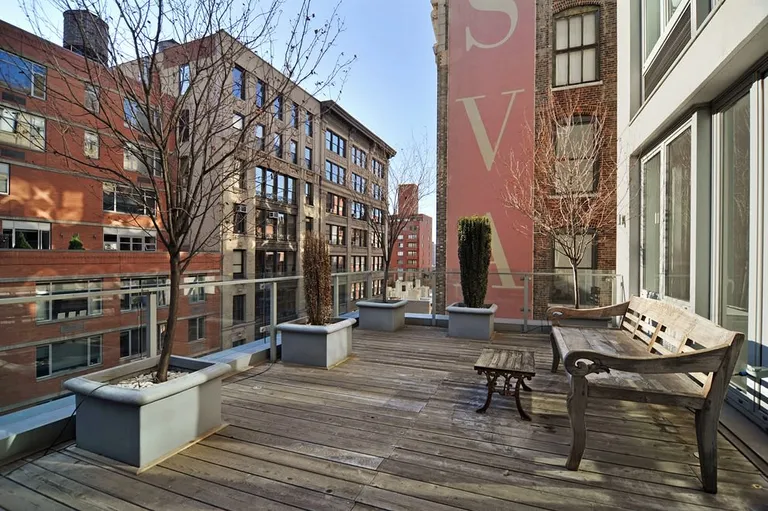 New York City Real Estate | View 125 West 21st Street, 10B | Deck | View 4