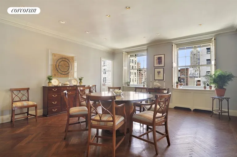 New York City Real Estate | View 36 East 72nd Street, 10N11S | Formal Dining Room w/Wood-Burning Fireplace | View 2