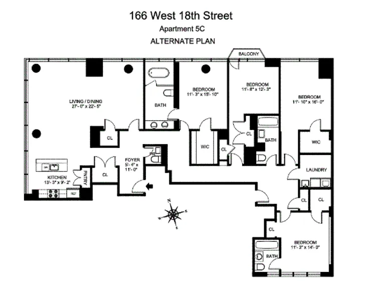 166 West 18th Street, 5C | floorplan | View 11