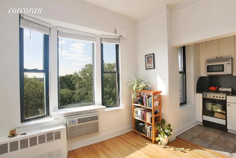 New York City Real Estate | View 660 Riverside Drive, 6H | Windowed kitchen. | View 2