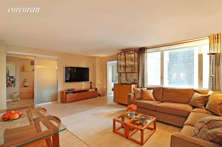 New York City Real Estate | View 322 West 57th Street, 47Q1 | Living Room | View 2