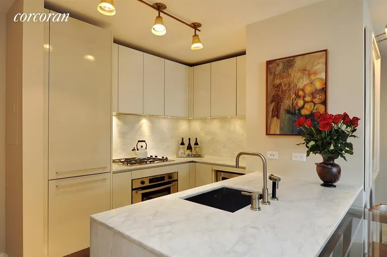 New York City Real Estate | View 322 West 57th Street, 47Q1 | Kitchen | View 3