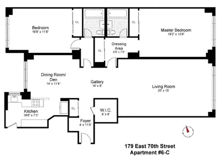 179 East 70th Street, 6C | floorplan | View 13