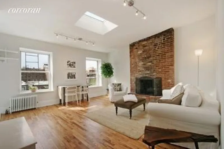 New York City Real Estate | View 12 Cheever Place, 3 | LR w WBFP | View 2