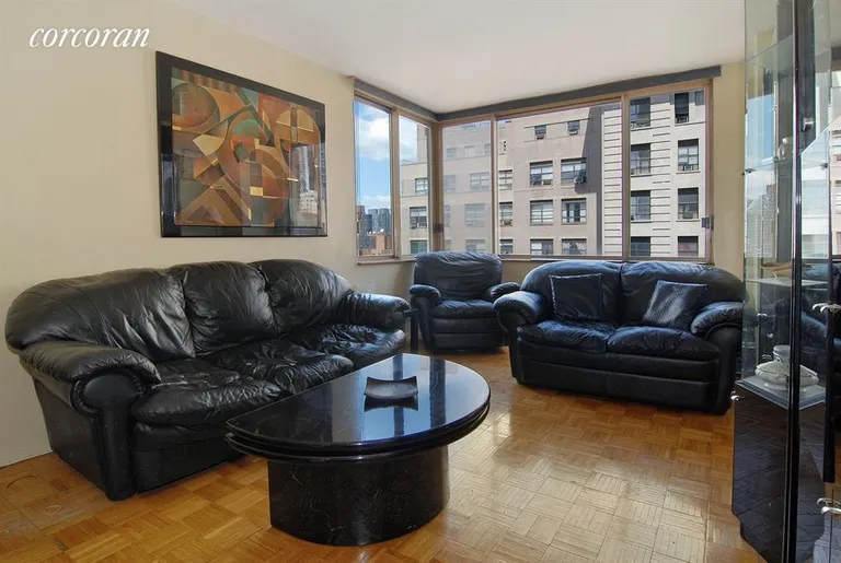 New York City Real Estate | View 350 West 50th Street, 11G | Living Room | View 5