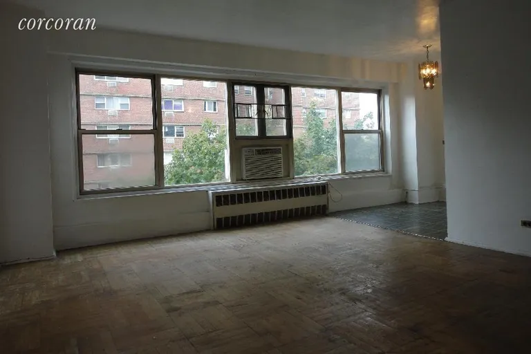 New York City Real Estate | View 125 Ashland Place, 5C | Large Living Room windows | View 2