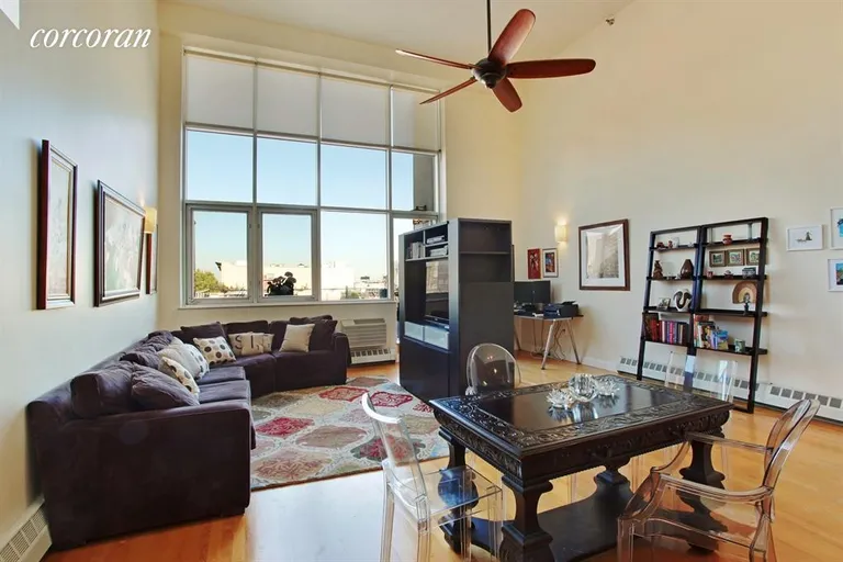 New York City Real Estate | View 195 15th Street, C1 | 20 ft ceilings add drama... | View 3