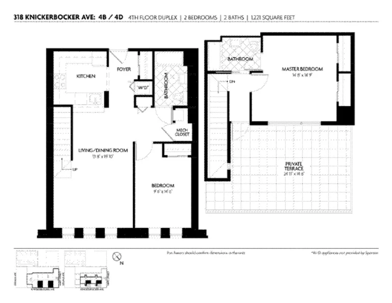 318 Knickerbocker Avenue, 4B | floorplan | View 2
