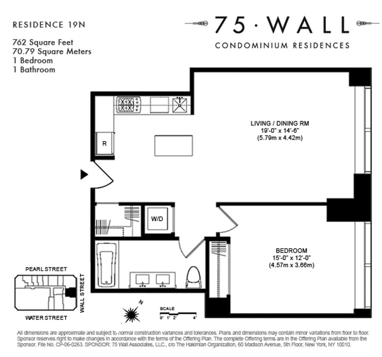 75 Wall Street, 19N | floorplan | View 5