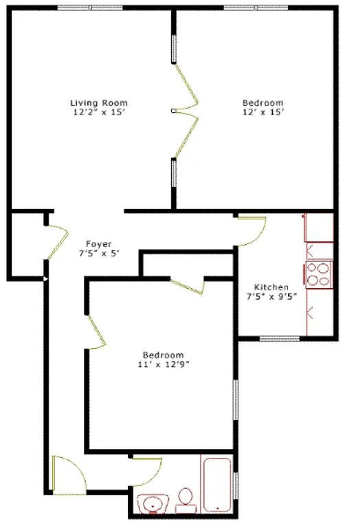 15 Butler Place, 2E | floorplan | View 6