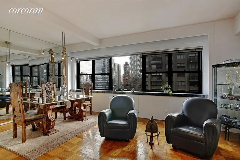 New York City Real Estate | View 165 East 72Nd Street, 15K | East-facing Dining-L | View 2