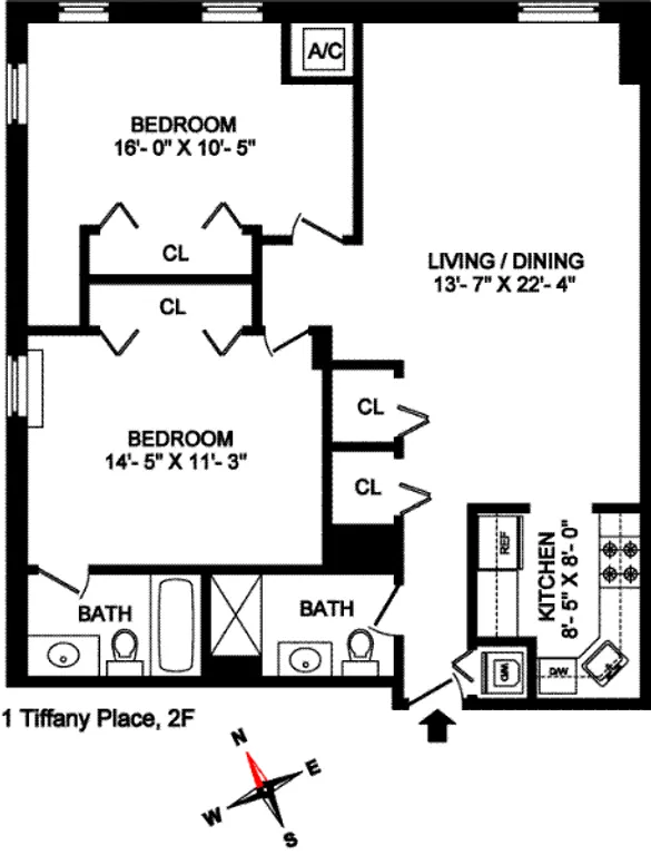 1 TIFFANY PLACE, 2F | floorplan | View 5
