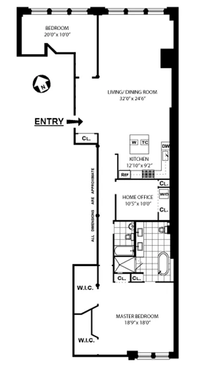 48 East 13th Street, 3B | floorplan | View 7