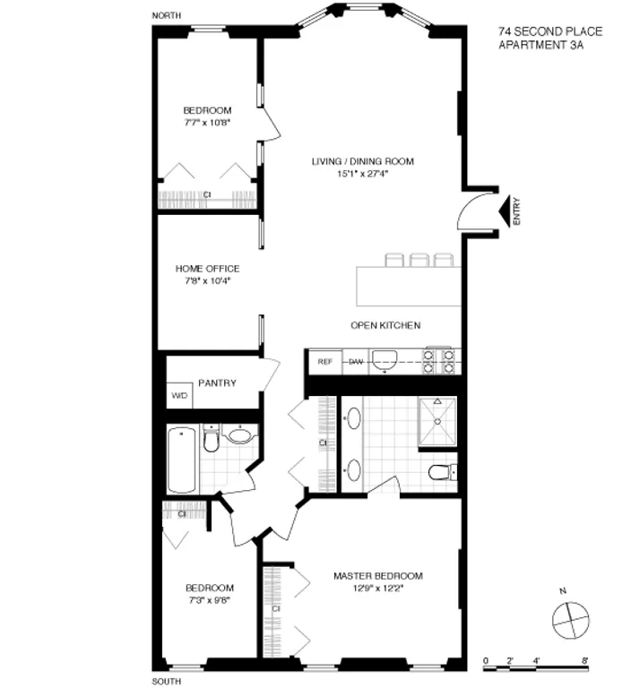 74 2nd Place, 3A | floorplan | View 8