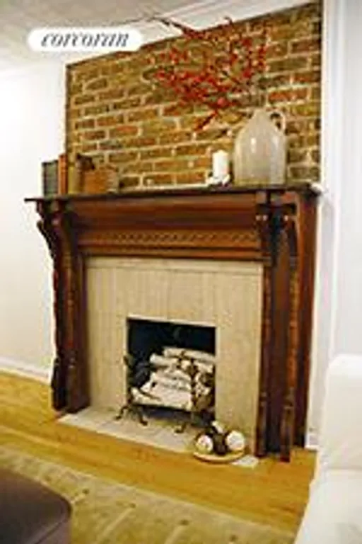New York City Real Estate | View 275 De Graw Street, 1 | Wood Burning 
FirePlace | View 6