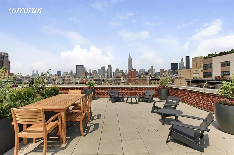 New York City Real Estate | View 105 West 13th Street, 16AB | Beautifully landscaped common roof garden. | View 3