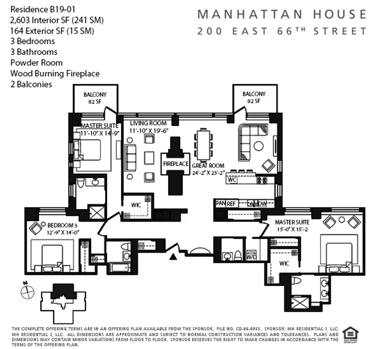 200 East 66th Street, B19-01 | floorplan | View 6