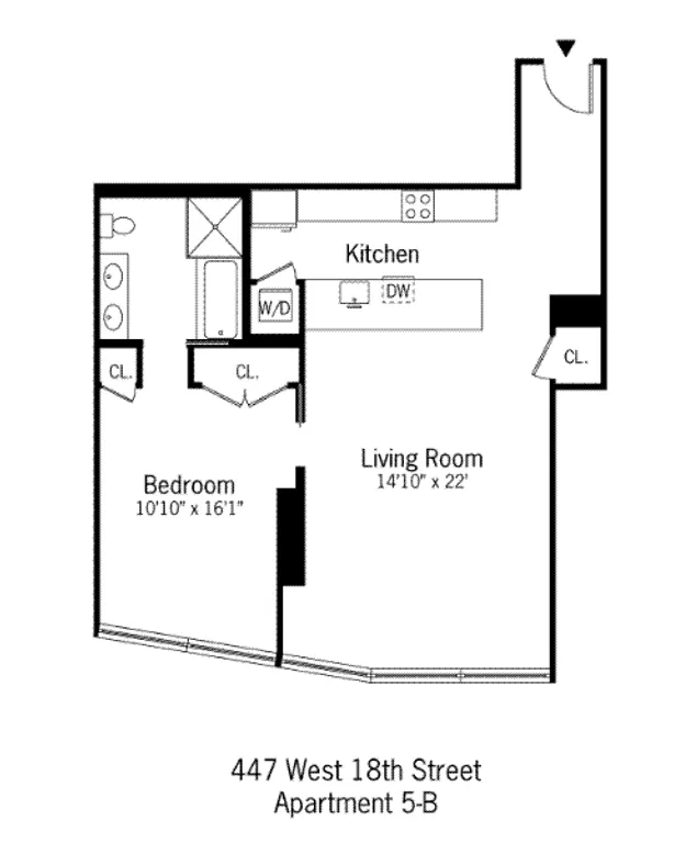 447 West 18th Street, 5B | floorplan | View 7
