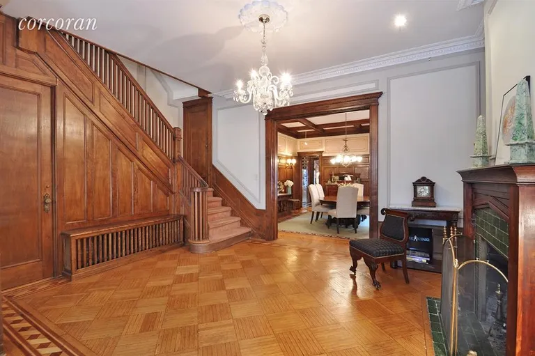 New York City Real Estate | View 619 3rd Street | Grand center staircase | View 4
