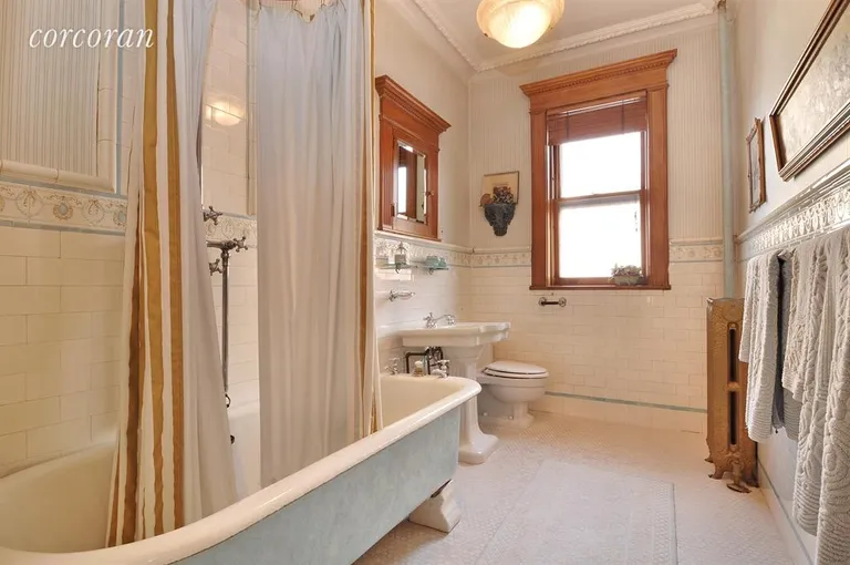 New York City Real Estate | View 619 3rd Street | Bathroom with original claw-foot tub | View 10