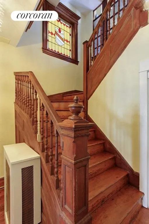 New York City Real Estate | View 391 Marlborough Road | Beautiful oak staircase | View 9