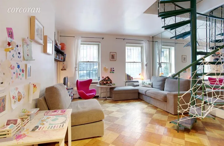 New York City Real Estate | View 36 Schermerhorn Street | Garden level duplex Living Room | View 3