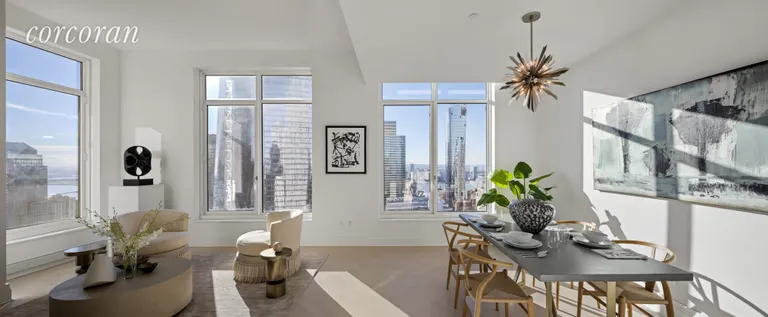 New York City Real Estate | View 30 Park Place, 51E | Living/Dining | View 2