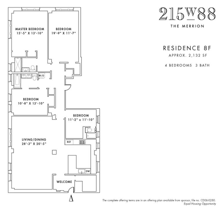215 West 88th Street, 8F | floorplan | View 5