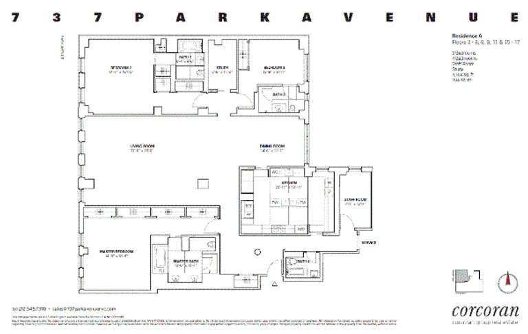737 Park Avenue, 8A | floorplan | View 6