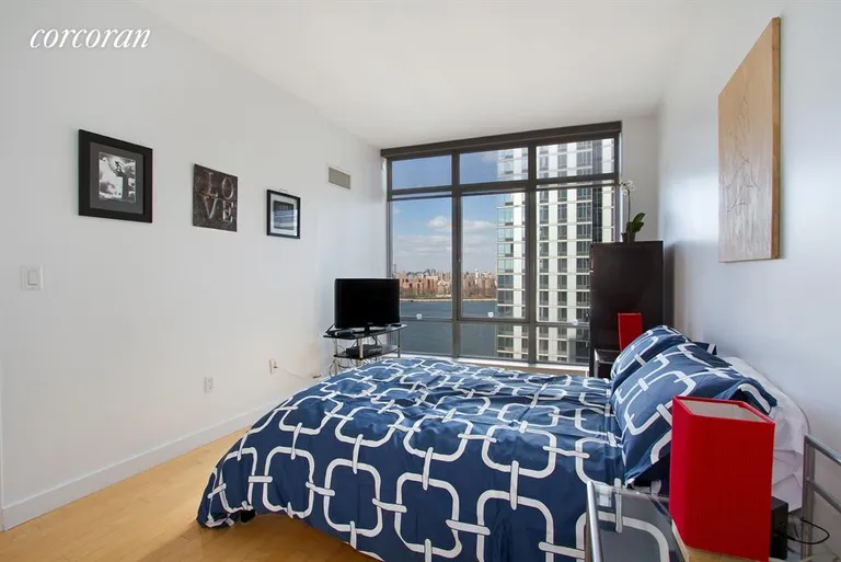 New York City Real Estate | View 1 NORTHSIDE PIERS, 17C | Bedroom | View 3