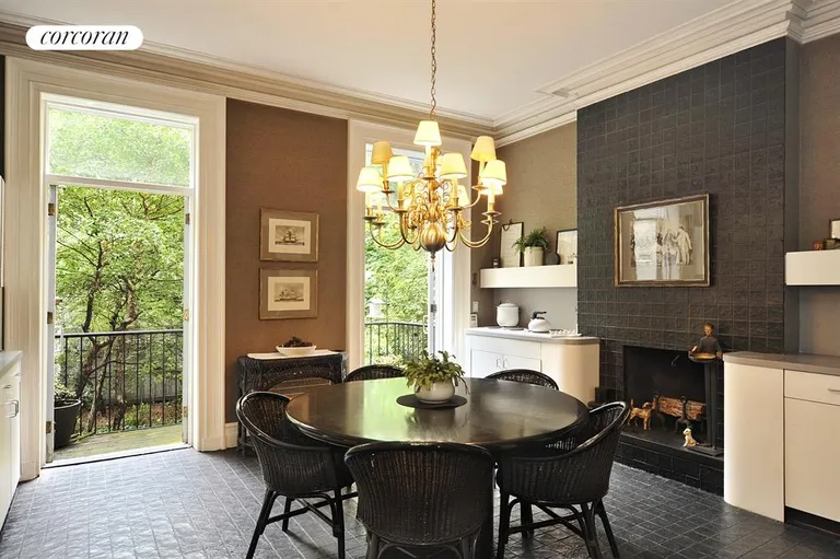 New York City Real Estate | View 160 East 93rd Street | Spectacular dining room with soaring 10'2" ceiling | View 5