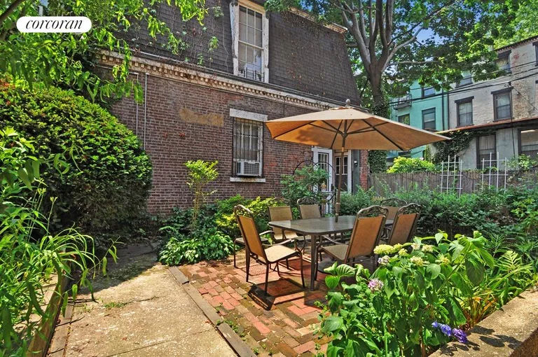 New York City Real Estate | View 160 Prospect Place, 4 | Gorgeous common garden and patio | View 6