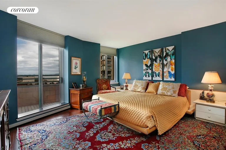 New York City Real Estate | View 333 Rector Place, 1405 | Master Bedroom | View 12