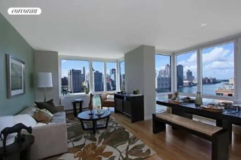 New York City Real Estate | View 415 Main Street, 6G | 3 Beds, 3 Baths | View 1