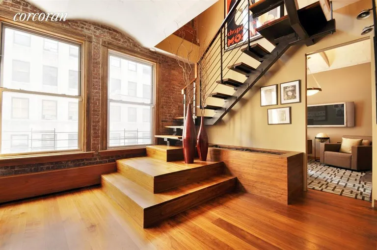 New York City Real Estate | View 21 Jay Street, 4E | Staircase and Office / Additional Bedroom! | View 7