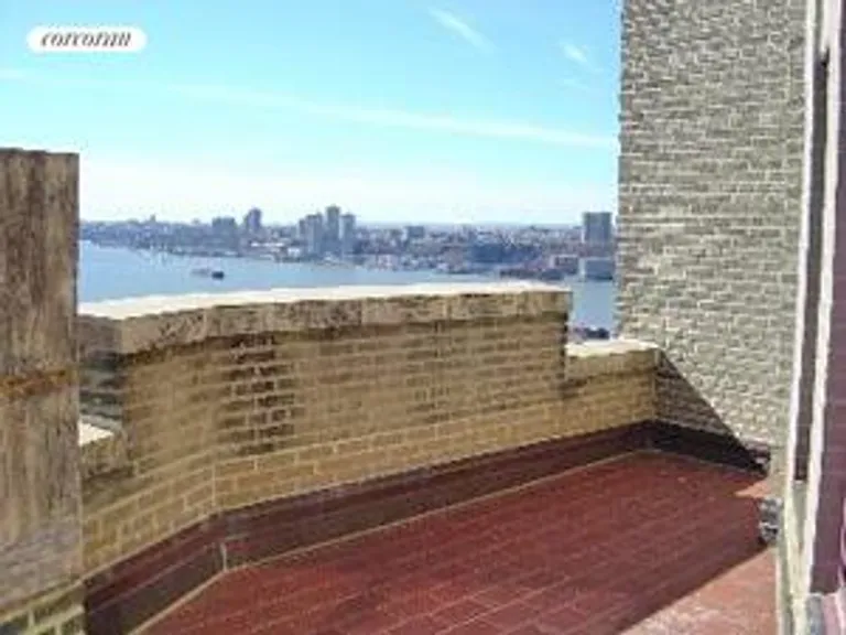 New York City Real Estate | View 310 Riverside Drive, 2602 | private terrace view west | View 3