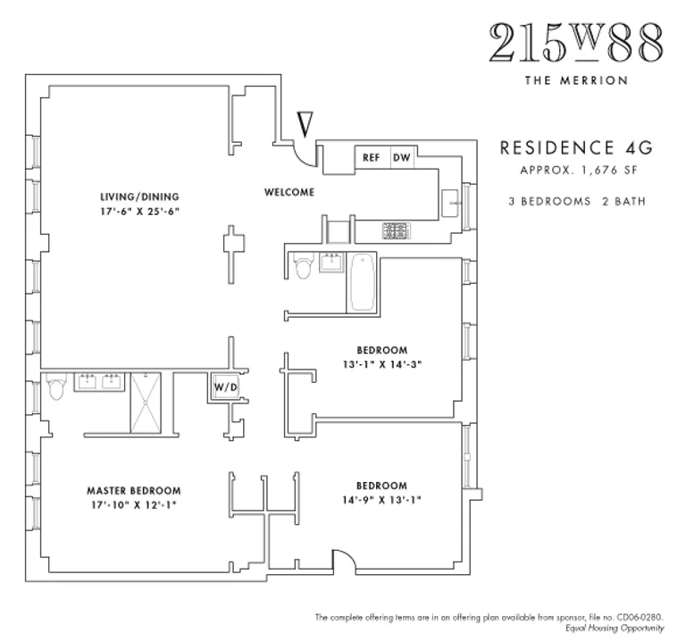 215 West 88th Street, 4G | floorplan | View 5