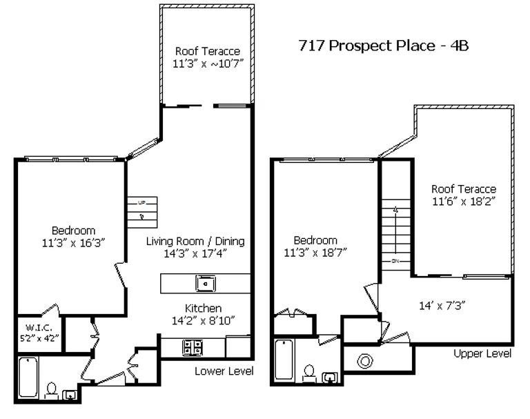 717 Prospect Place, 4B | floorplan | View 12