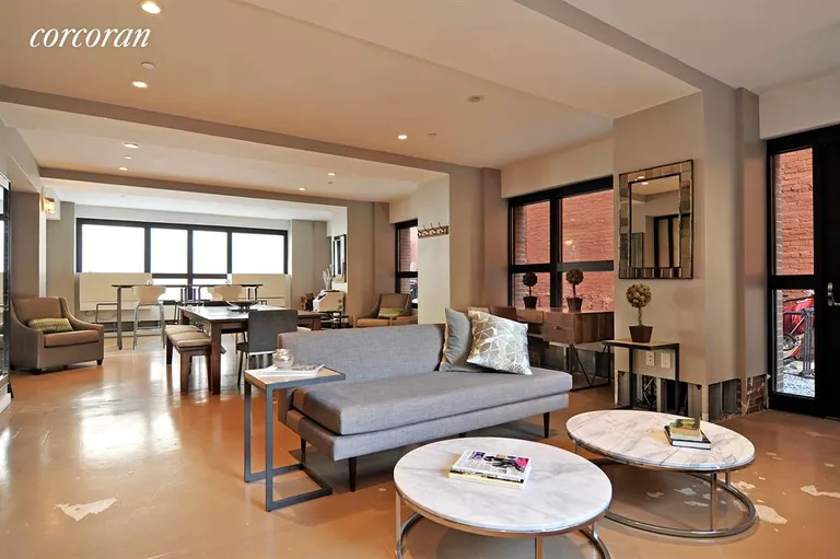 New York City Real Estate | View 70 Berry Street, 3B | Bldg lounge/home office | View 7