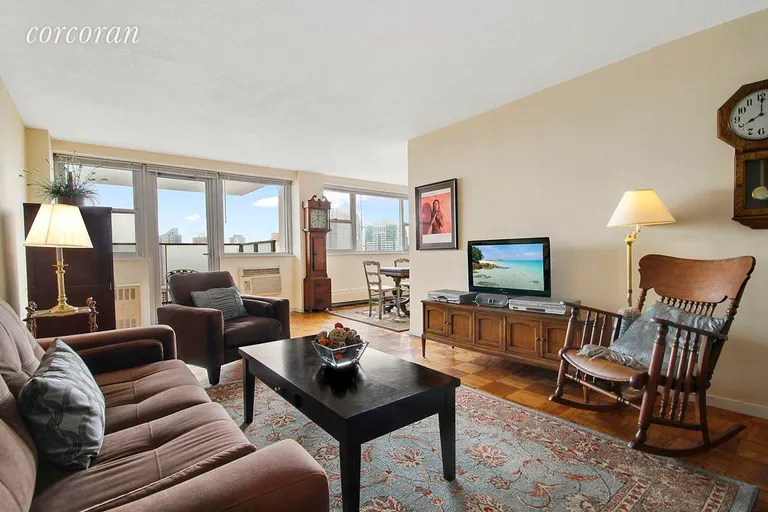 New York City Real Estate | View 75 Henry Street, 25H | Living Room | View 2