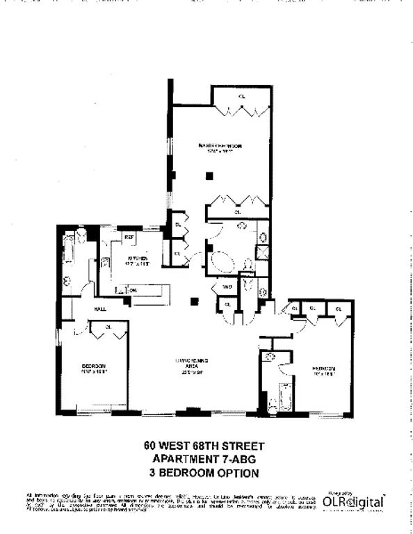 60 West 68th Street, 7ABG | floorplan | View 11