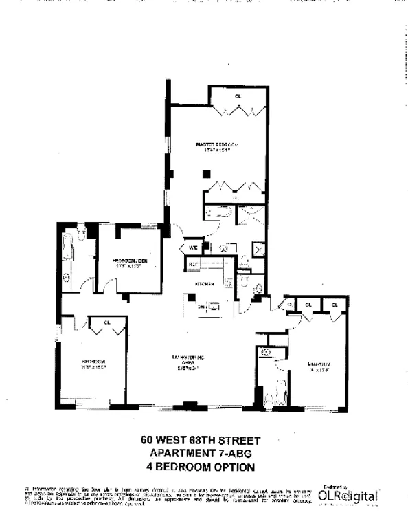 60 West 68th Street, 7ABG | floorplan | View 12