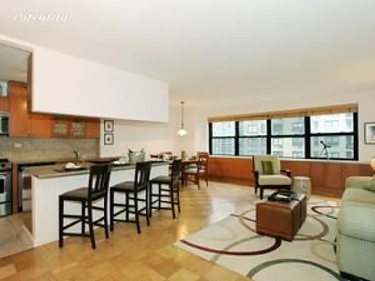 New York City Real Estate | View 205 West End Avenue, 20L | South facing with an open kitchen & vus | View 2