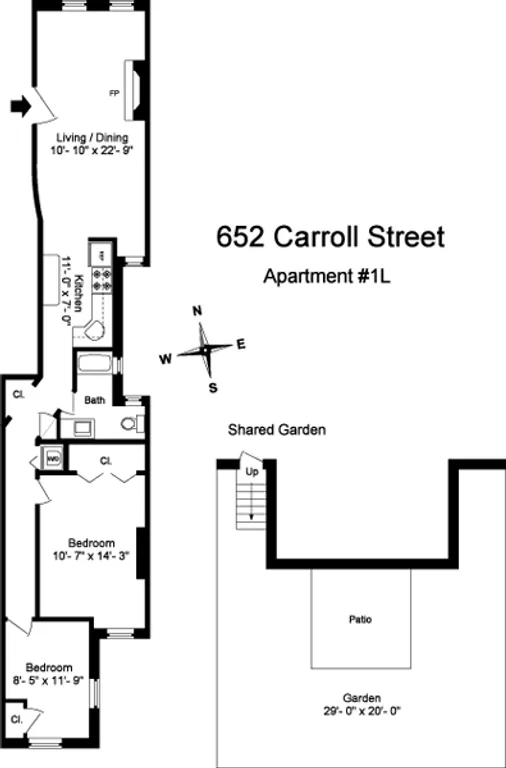 652 Carroll Street, 1L | floorplan | View 6
